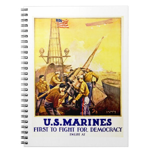 民主主義のために戦う最初の人 ノートブック (正面)