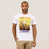 民主主義のために戦う最初の人 Tシャツ (正面フル)