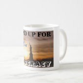 民主主義のために立#VoteBlue コーヒーマグカップ (正面右)