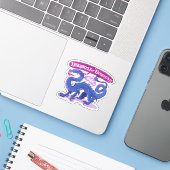民主主義のためのドラゴン投票ステッカー シール (ノートパソコンとiPhone)