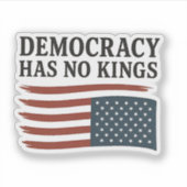 民主主義のキングアンチトランプUSA シール (正面)