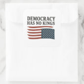 民主主義のキングアンチトランプUSA スクエアシール (バッグ)