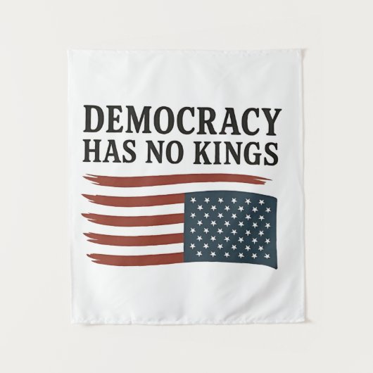 民主主義のキングアンチトランプUSA タペストリー (正面)
