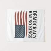 民主主義のキングアンチトランプUSA タペストリー (正面(横))