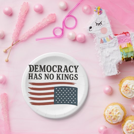民主主義のキングアンチトランプUSA ペーパープレート (パーティー)