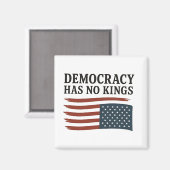 民主主義のキングアンチトランプUSA マグネット (正面/裏面)