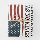 民主主義のキングアンチトランプUSA ラッピングペーパーシート (インサイチュ)