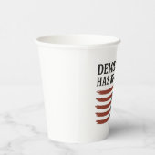 民主主義のキングアンチトランプUSA 紙コップ (右)