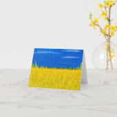 「民主主義の収穫」グリーティングカード カード (黄色い花)