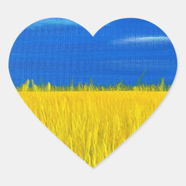 「民主主義の収穫」ステッカー ハートシール