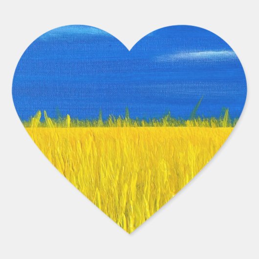 「民主主義の収穫」ステッカー ハートシール (正面)