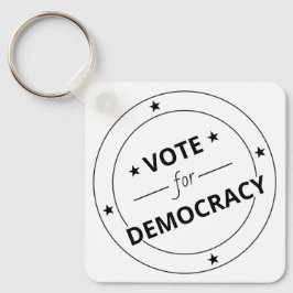 民主主義の投票 キーホルダー