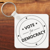 民主主義の投票 キーホルダー (正面)