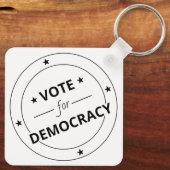 民主主義の投票 キーホルダー (裏面)