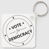 民主主義の投票 キーホルダー (裏面)