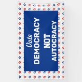 民主主義の投票 横断幕 (縦)