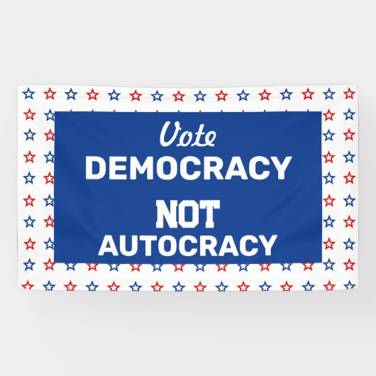 民主主義の投票 横断幕 (横)