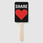 民主主義の政治的抗議を団結させる ハンドファン (裏面)