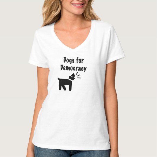 民主主義の犬 Tシャツ (正面)