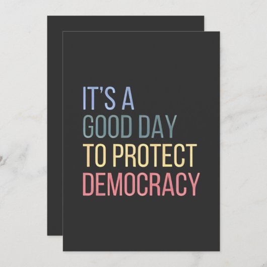 民主主義の良い日保護だ シーズンカード (正面/裏面)