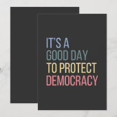 民主主義の良い日保護だ 招待状 (正面/裏面)