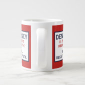 民主主義の話責任アップ登録票 ジャンボコーヒーマグカップ (裏面)