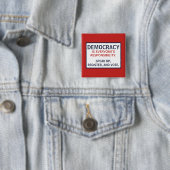 民主主義の話責任アップ登録票 缶バッジ (インサイチュ)