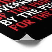 民主主義は国民の政府であり、 ポスター (角)