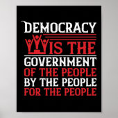 民主主義は国民の政府であり、 ポスター (正面)