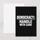 民主主義は大切に サンキューカード (正面/裏面)