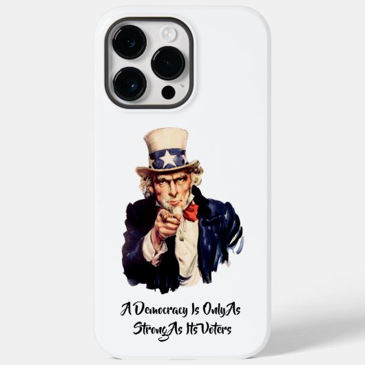 民主主義は有権者のCase-Mと同じくらい強い Case-Mate iPhoneケース (裏面)