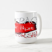 民主主義は独裁政権より優れている コーヒーマグカップ (正面右)