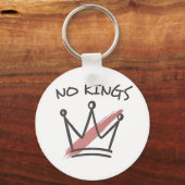 民主主義は王の地位を持たない米国 キーホルダー (正面)