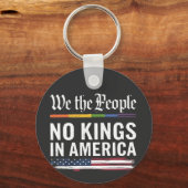 民主主義は王の地位を持たない米国 キーホルダー (正面)