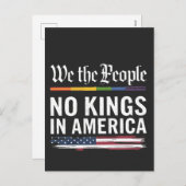民主主義は王の地位を持たない米国 シーズンポストカード (正面/裏面)