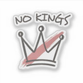 民主主義は王の地位を持たない米国 シール (正面)