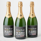 民主主義は王の地位を持たない米国 スパークリングワインラベル (ボトル)