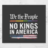 民主主義は王の地位を持たない米国 スパークリングワインラベル (シングルラベル)