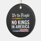 民主主義は王の地位を持たない米国 セラミックオーナメント (左)
