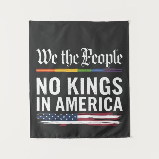 民主主義は王の地位を持たない米国 タペストリー (正面)