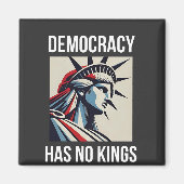 民主主義は王の地位を持たない米国 マグネット (正面)