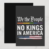 民主主義は王の地位を持たない米国 招待状 (正面/裏面)
