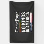 民主主義は王の地位を持たない米国 横断幕 (縦)