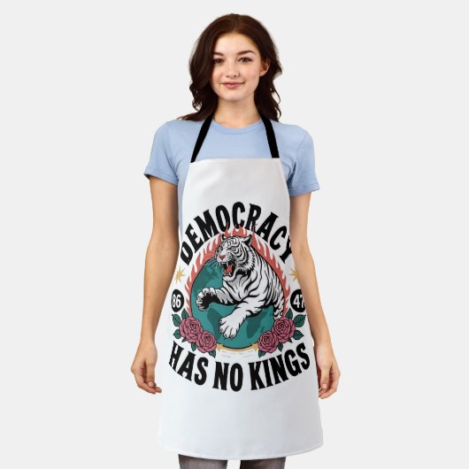 民主主義は王を持っていない86 47虎 エプロン (着用した状態)