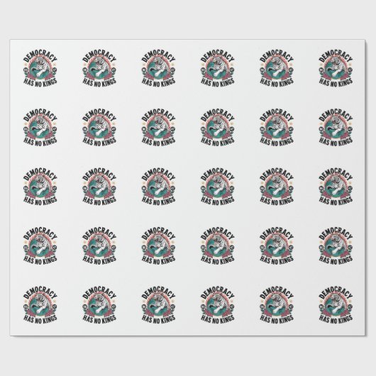 民主主義は王を持っていない86 47虎 ラッピングペーパー (フラット)