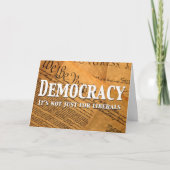 民主主義は自由主義者のためだけではない カード (正面)