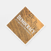 民主主義は自由主義者のためだけではない スタンダードランチョンナプキン (角)