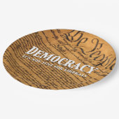 民主主義は自由主義者のためだけではない ペーパープレート (アングル)