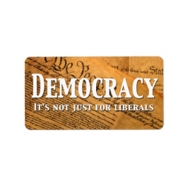 民主主義は自由主義者のためだけではない ラベル