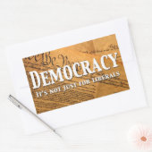 民主主義は自由主義者のためだけではない 長方形シール (封筒)